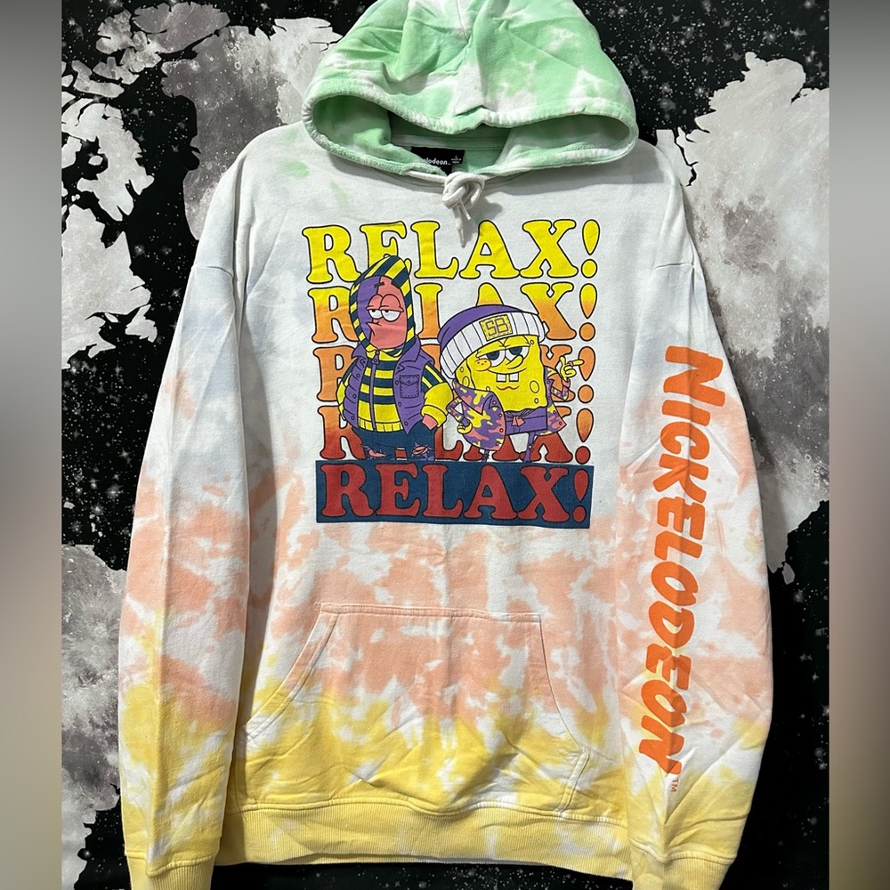 Nickelodeon SpongeBob & Patrick Relax! Tie-Dye Hoodie